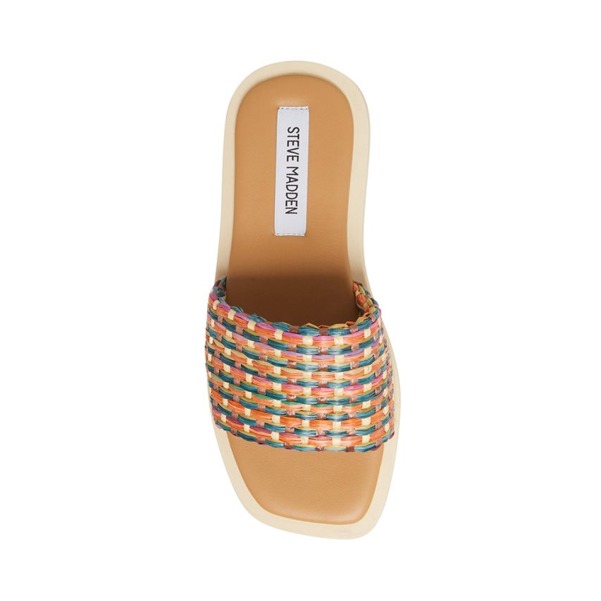 Sandalias de Diapositivas Steve Madden Leigh Mujer Multicolor | ES DXE682